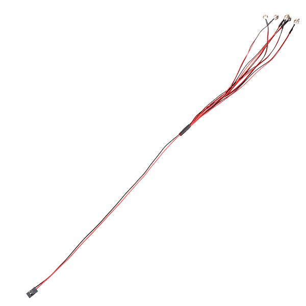 LED-lyssett for 1/10 RC modellbil lastebil - 6 LED-dioder, frontlys og baklys