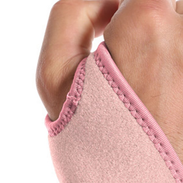 Rannetuki Andas-vuori Koukku ja silmukka Kestävä nylon Pehmeä mukava ranteen kompressiohihna urheiluun ulkoiluun vaaleanpunainen