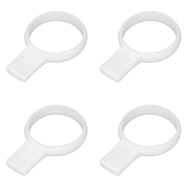 4ST Tennis Grip Trainer Hjelpemiddel Tennis Tennisracket Trainer Tool for utendørssportkonkurranser Hvit