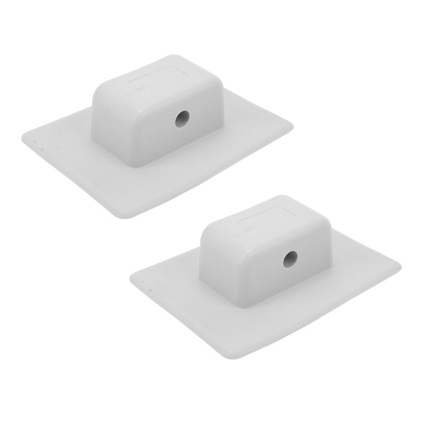 2 stk Kajakknavigasjonsstativ PVC-navigasjonsbase Oppblåsbar båt Kajakktelt Motorfeste Motorstativholder for Yacht gummibåt Grå