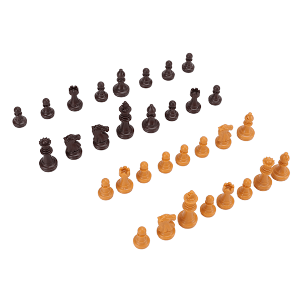 Chess Pieces Only PS Plastic Replacement Mini Chessmen Figurine Pieces 49mm Height King for Party RelaxingWood