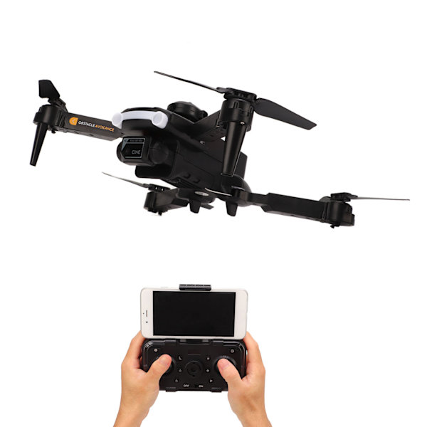 XT2 Kaikki Sivut Esteiden Välttely Drone 4K Kaksoiskamera Ilmakuvaus Optinen Virtaus Asemanmääritys Taittuva Quadcopter Leikkikalut Lahjat Musta