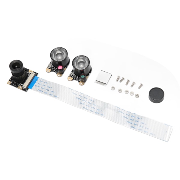 For RasPi Kameramodul 5MP 1080P Infrarød Nattsyn Manuell Fokusering OV5647 Sensor for Reparasjon Erstatning