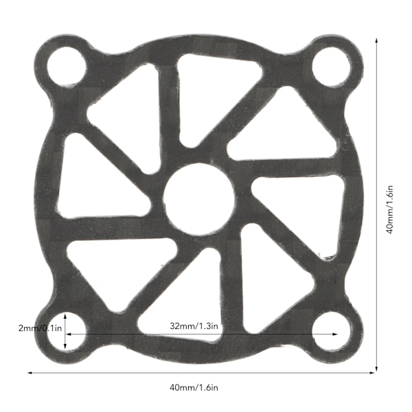 RC kylfläktkåpa Säkerhetsskydd Värmeavledning Lättvikt svart kolfibermotor kylfläktkåpa för RC-motor ESC C