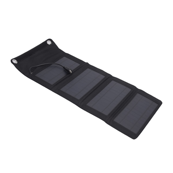 7W Bærbar Foldbar Intelligent Solcelleladerplate for Mobiltelefon Power Bank