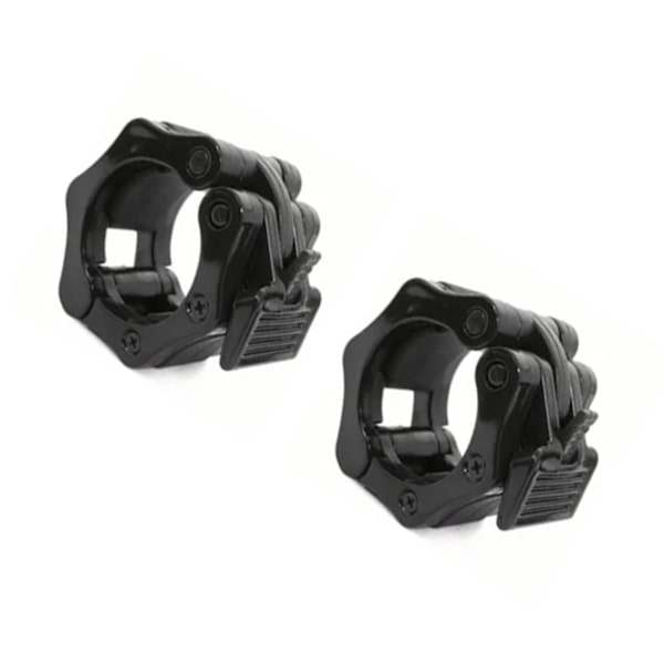Skivstångskragar Quick Release Skivstångsklämmor Clips Skivstång Hantel Träningsmaterial Svart