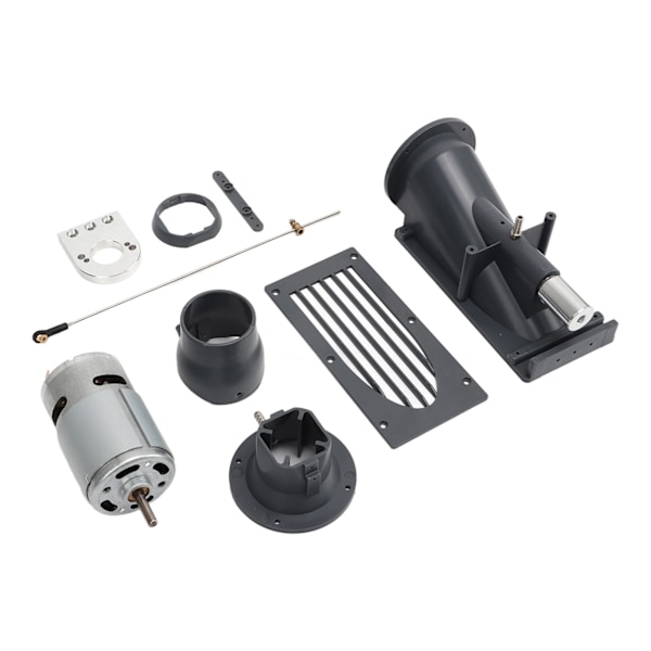 40 mm RC Boat Jet Pump Thruster RC Boat Thruster Jet Pump Set med 775 Borstad Motor Grå