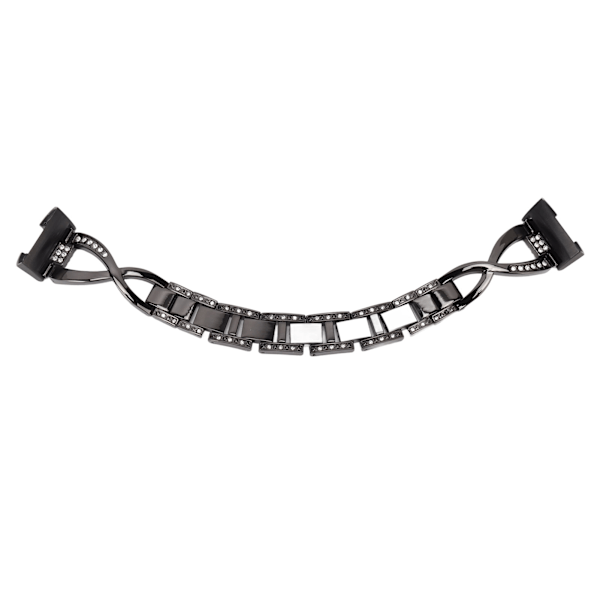 för Samsung Galaxy Watch Band Zinklegering Klockarmband Bling Dressy Armband Watch Armband Ersättning för män Kvinnor Svart