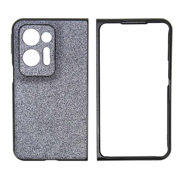 Skyddande Telefonfodral Kristallfodral Anti-Fall Stötsäkert Mobilskal för Oppo Find N2 Svart Glitter