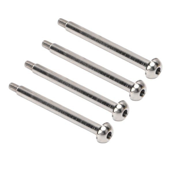 4 stk RC Nedre Hengselstift Stål Aluminiumlegering RC Hengselstift med M3 Mutter for ARRMA 1/7 1/8 Series Sølv