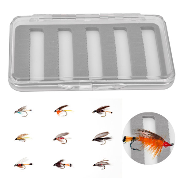 Vandtæt Transparent Flue Lokke Boks Opbevaringstaske Container Organizer Fisketilbehør