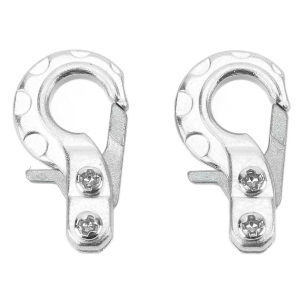 2st RC-banddragkrok Aluminiumlegering Högstyrka Lättvikt Utsökt utseende RC-dragkrok för SCX10 D90 Silver