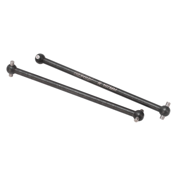 2 st RC bil bakre drivaxel höghållfast stål hundben bakre drivaxel ersättning för ZD Racing DBX07 EX 07 1/7
