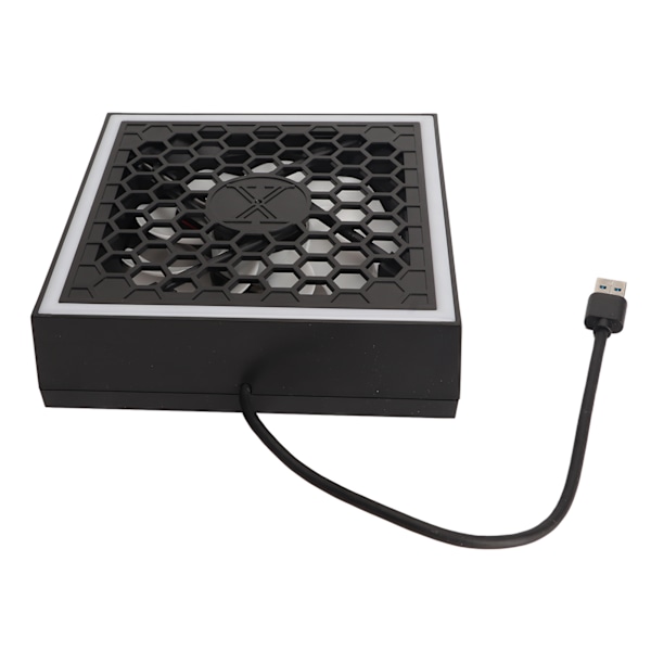 Konsoll Toppvifte 3 Hastigheter 7 Lysmoduser Topp Kjølevifte med RGB LED USB 3.0 USB 2.0 Port for Xbox Series X