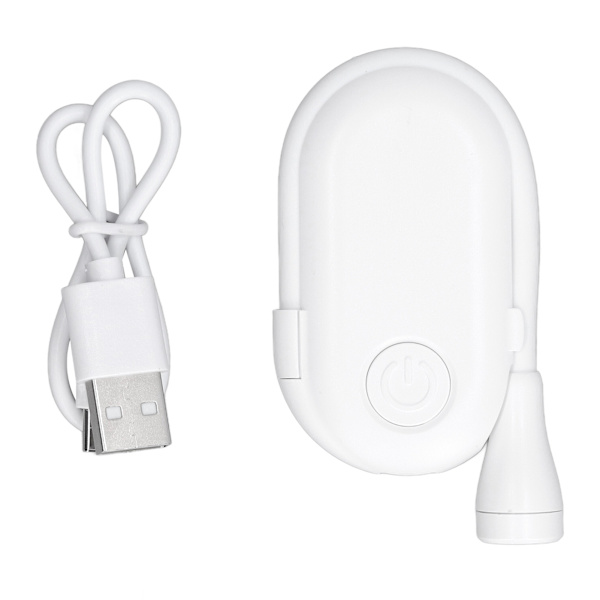 Boglæselampe USB Genopladelig 3 farver Niveauer Lysstyrke Justerbar Fleksibel Clip On Boglampe Bog Natlampe Hvid