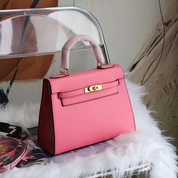 Luksuriøse Håndlavede Kvinders Håndtasker Skulder- og Crossbody Mellem Størrelse Pink 25x10x19 Pink Medium size: 25*10*19