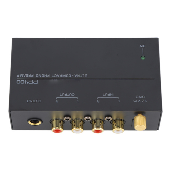 PP400 Phono-esivahvistin Ultrakompakti Levy soittimen Esivahvistin Levy soittimille 100‑240V EU-pistoke