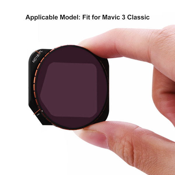 Dronelinsefilter Klarhed Optisk glas Stødsikker præcisionsslibning CPL Dronelinsefilter Passer til Mavic 3 Classic