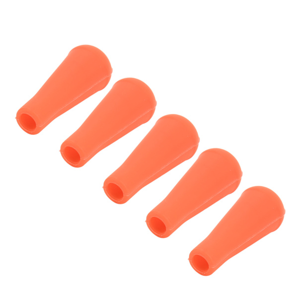 5 STK Buepilspidser 8MM Indvendig Diameter Gummipilspidser Til Piltræning Udendørs Orange