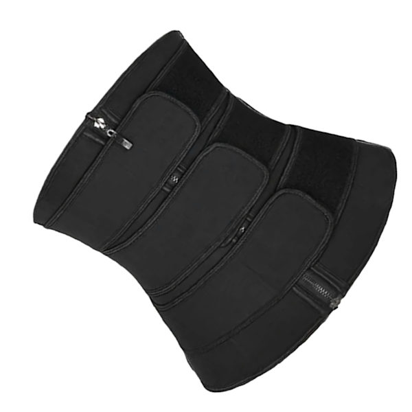 Taljetræning Polyester Lynlås Unisex Multifunktion Taljebind Wrap til Sport Sort XL