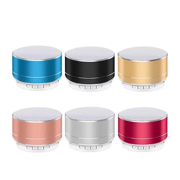 A10 Metallinen Bluetooth-kaiutin Matkapuhelin Tietokone Kannettava Subwoofer Mini Terästykki Langaton Kortti Pieni Kaiutin gold