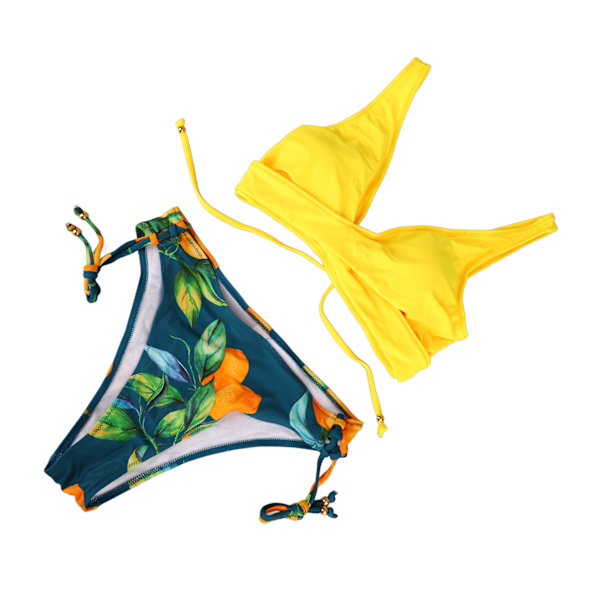 Kvinnor Bikini Baddräkt 2 delar Vattentät Andas Vacker Baddräkt för Beach Simning Party