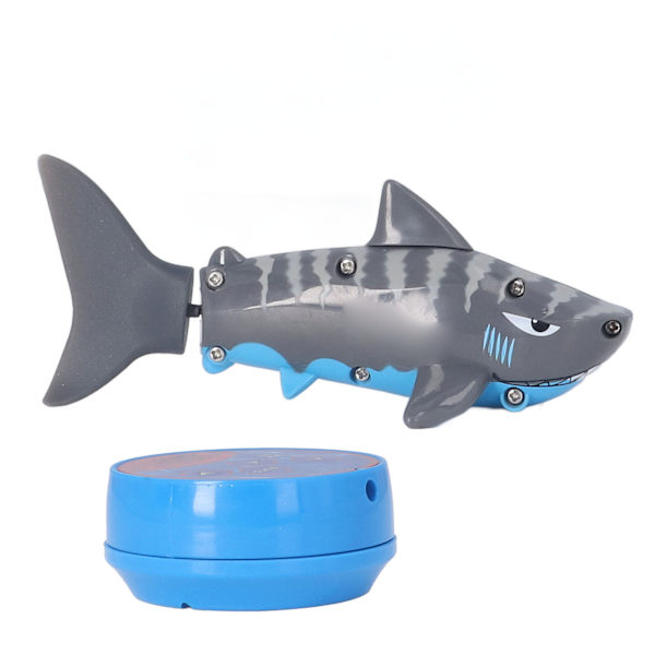 Minifjernkontroll Toy Shark Elektrisk RC Hai Bassenleke for Barn over 6 år Grå