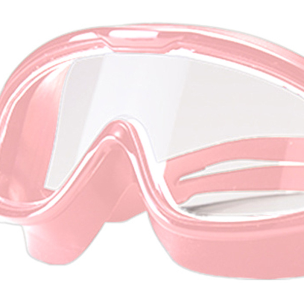 Stor ramme Premium Svømmebriller Vandtæt Anti-dug HD Svømmebriller til mænd kvinder Pink
