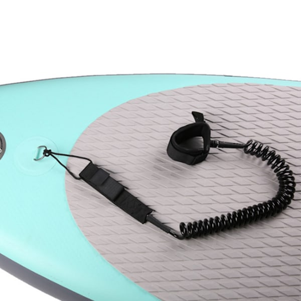 Sort elastisk vandsportsfodtov Surfing Paddle Board Ankel Fjeder Draction Rem