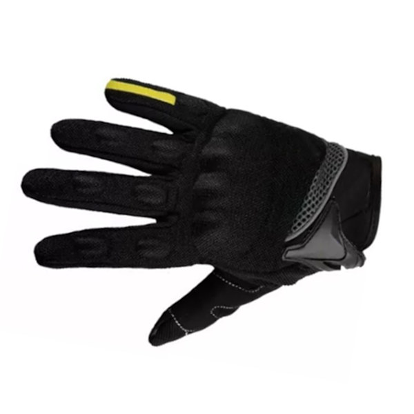 Motorcykelhandskar PVC Nylon Helfinger Cykelhandskar med krok och ögla för MTB Riding Road Racing Svart 2XL