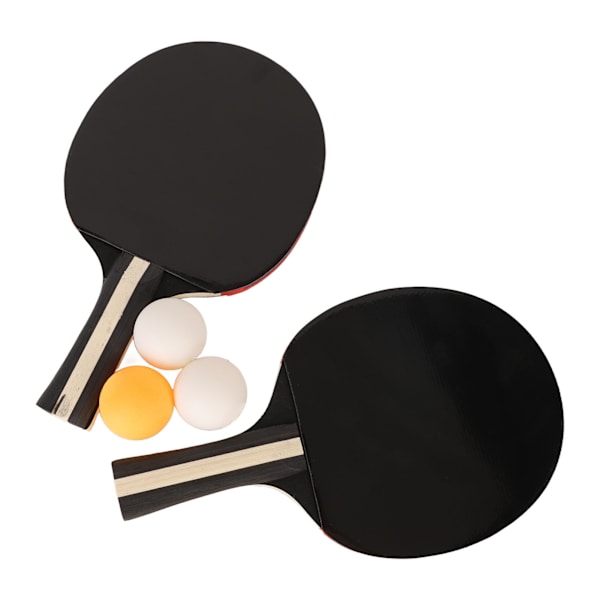REGAIL Ping Pong Paddle Sett Bærbart Bordtennis Sett Med Bæreveske 2 Racketer 3 Baller Hvite