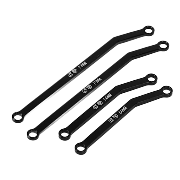 RC chassisled sæt aluminiumslegering RC nedre led til AXIAL 1/24 SCX24 erstatning sort