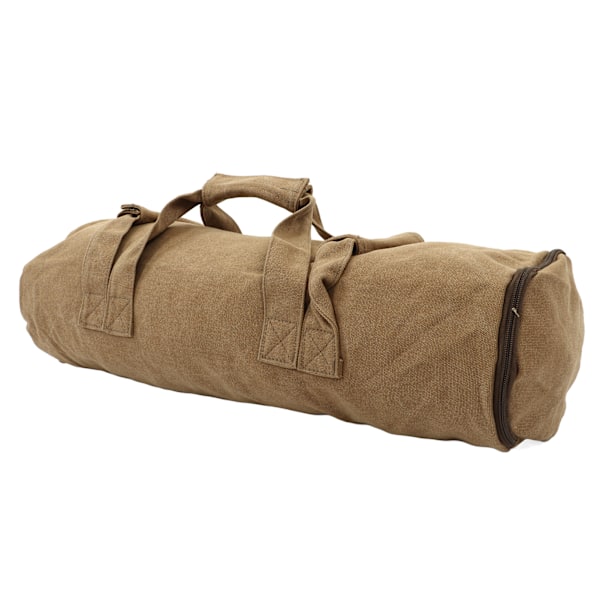 Fitness Sandbag Justerbar vekt Bærbar Canvas Trenings Body Sandbag med håndtak for vektløfting Khaki