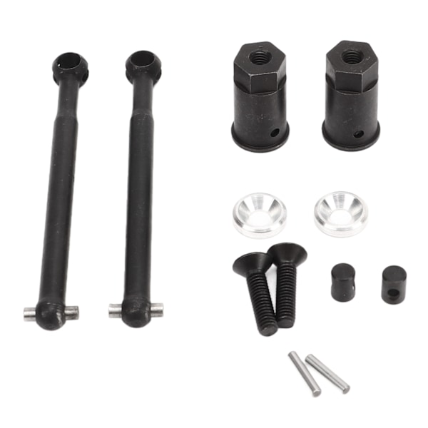 54mm RC Forhjulsdriftaksel CVD Stål RC Foraksel for Axial Yeti JR 1/18 Erstatning Svart