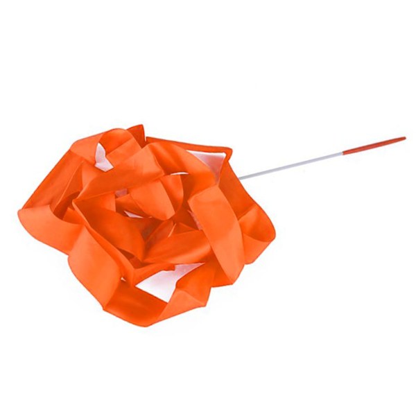 4m/13.12ft Dansband Gymnastik Band Streamers Dansande Streamers Stavar för barn Orange