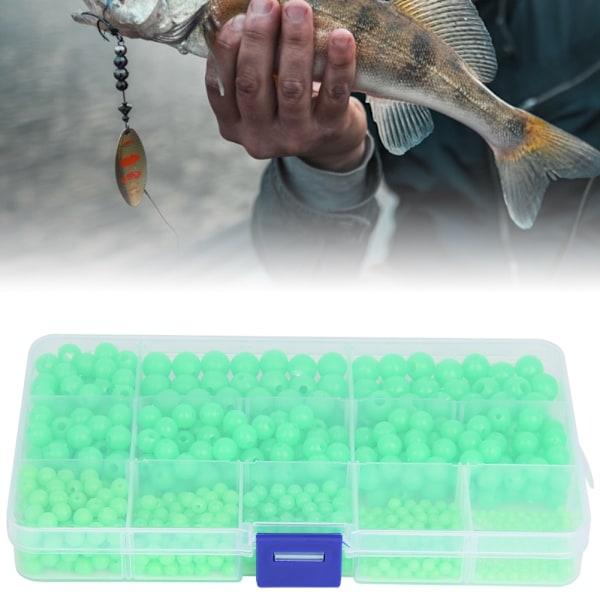 Skridsikre selvlysende fiskeperler - 820 stk Kit