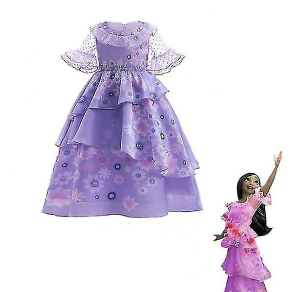 Encanto Isabela Princess kostymekjole til jenter