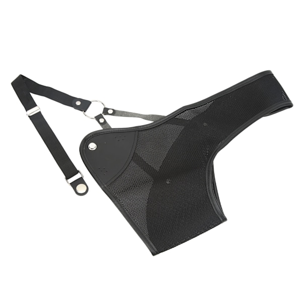 Bueskyting Brystbeskyttelse Svart PET og kuskinn Jaktbrystbeskyttelse for skyting Recurve Bow M