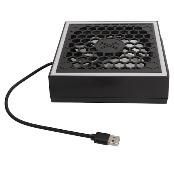 Konsoll Toppvifte 3 Hastigheter 7 Lysmoduser Topp Kjølevifte med RGB LED USB 3.0 USB 2.0 Port for Xbox Series X