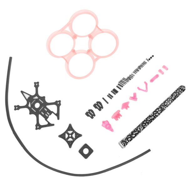 2,5 tum inverterad stativram 112 mm hjulbas Drönartillbehör med ABS förhindrar kollisionsskyddsring för MonsterRC Pink