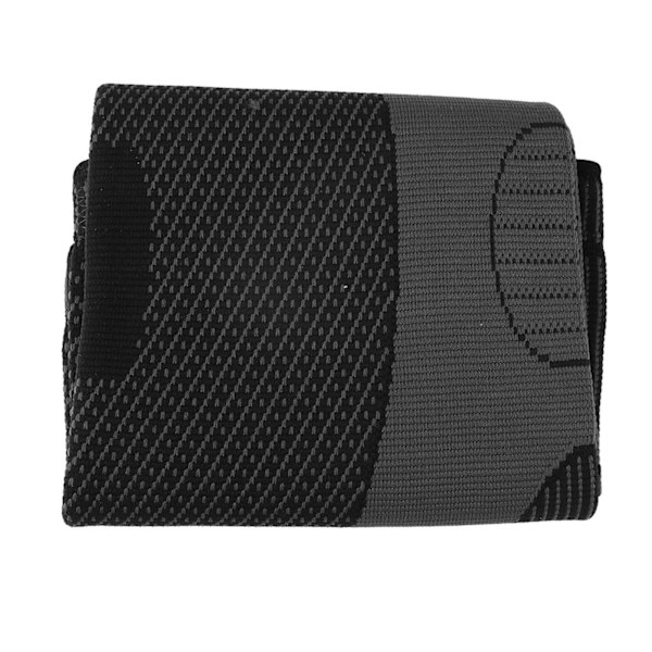 1 par sportknäskydd förlängda stickade tryckskydd Andas 2 korrugerade mönster Svart M 44cm