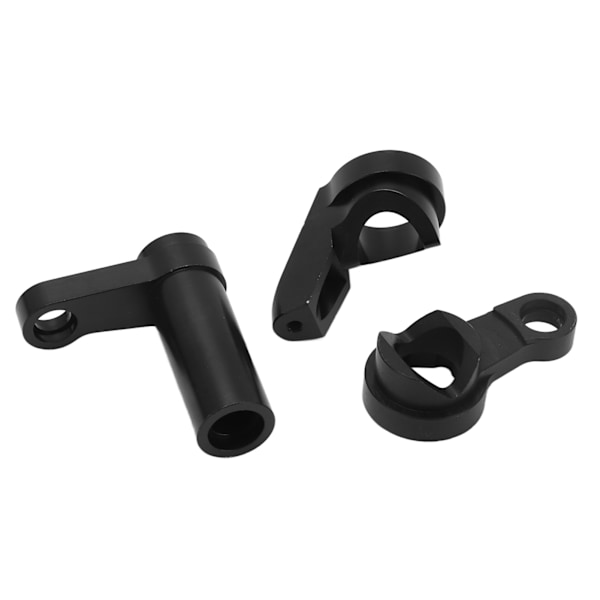 RC-styrspindelsats aluminiumlegering stötdämpande styrenhet för Traxxas Sledge 1/8 95076-4 svart
