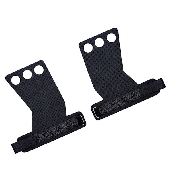 1 par Palm Protector Pad Skridsikker håndflade Grip Guard Rest til Fitness Vægtløftning Mesh Huller L