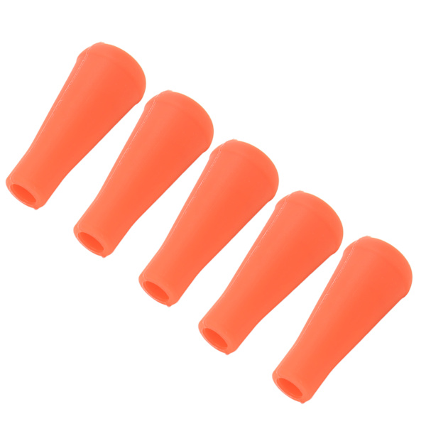 5 STK Buepilspidser 8MM Indvendig Diameter Gummipilspidser Til Piltræning Udendørs Orange