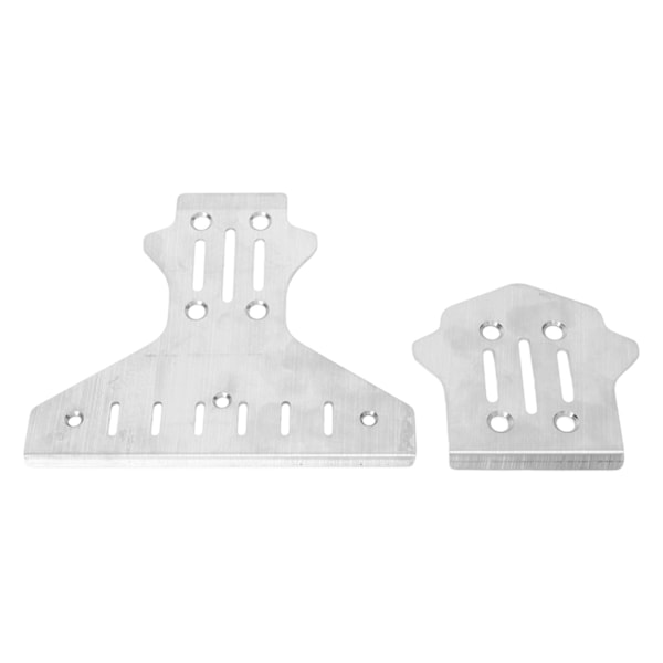 RC Alustan Panssari Ruostumaton Teräs Etu Taka RC Auton Korin Suoja Panssari King Motor KM 1/7 RC Autolle Hopea