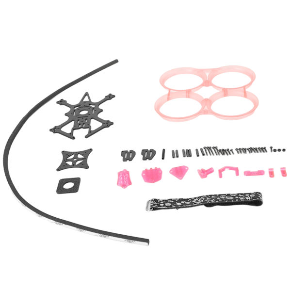 2,5 tum inverterad stativram 112 mm hjulbas Drönartillbehör med ABS förhindrar kollisionsskyddsring för MonsterRC Pink