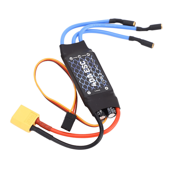 Børsteløs ESC 40A XT60 Plugg Børsteløs ESC for RC Fixed Wing Aircraft Small Quadrotor