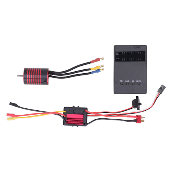 Børsteløst M2838 Motorsæt 35A ESC programmeringskort Elektronisk hastighedsregulator Combo Sæt til 1/14 1/16 RC bil 5800KV