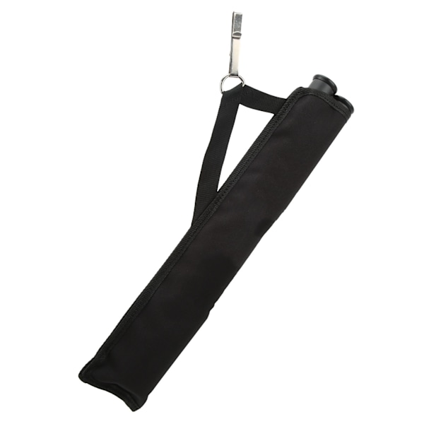 Oxford Cloth Archery Back Arrow Quiver Hållare med två pilrör Midjan hängd för pilbågejakt Målträning Svart