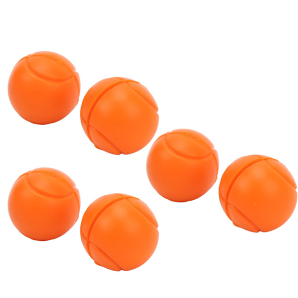 6 stk. Tennisracketdæmpere Silikone Støddæmpere Tennisboldformet Racket Vibrationsdæmper til Udendørs Sport Orange